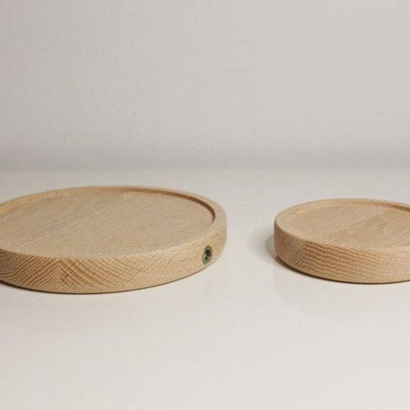 πͺ΄ Set of 2 Handmade Wooden 6" Diameter Floating Plant Shelves or Nightstands - Picture 7 of 17
